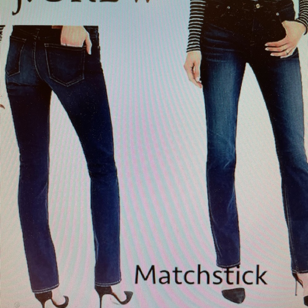 J Crew matchstick dark wash straight leg jean 29